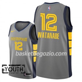Canotte Bambino Memphis Grizzlies Yuta Watanabe 12 2018-19 Nike City Edition Grigio Swingman